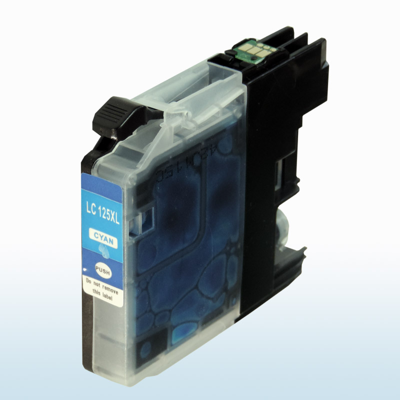 Kompatibel Brother LC-125 XXL C Cyan Blau Druckerpatrone f&uuml;r 1.200 Seiten von D&C