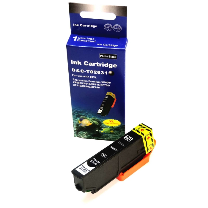 Kompatibel Epson T2631, Eisb&auml;r, 26XL, C13T26314010...