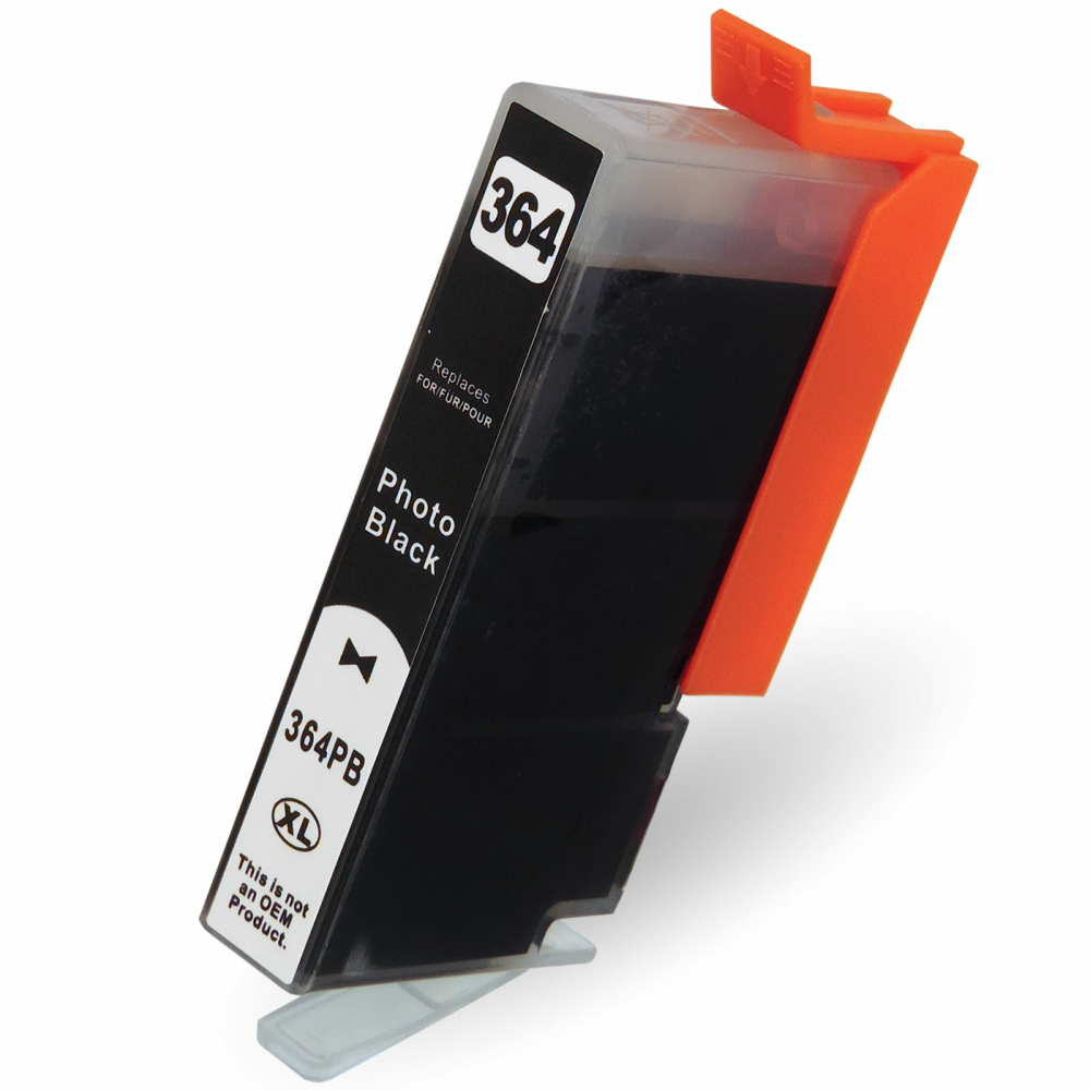 D&C Tinte Foto-Schwarz HP364 XL kompatibel f&uuml;r Hp Photosmart Drucker
