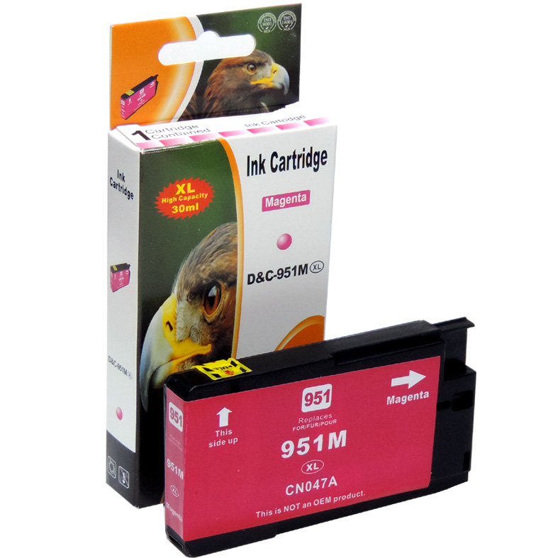Kompatibel HP 951XL, CN047AE M Magenta Rot Druckerpatrone f&uuml;r 1.500 Seiten von D&C