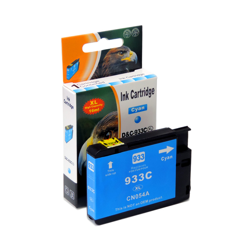 Kompatibel HP 933XL, CN054AE C Cyan Blau Druckerpatrone f&uuml;r 825 Seiten von D&C