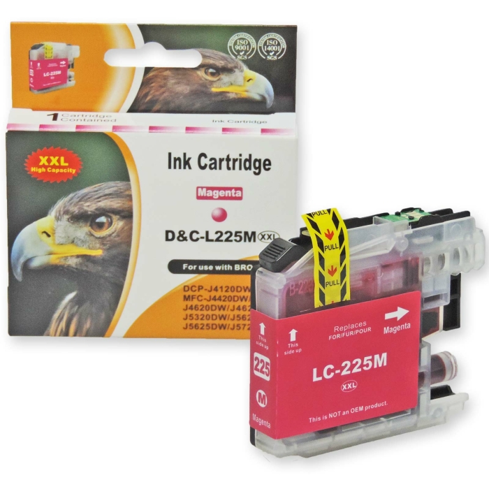 Kompatibel Brother LC-225 XXL, LC-229 XXL Set 4 Druckerpatronen von D&C