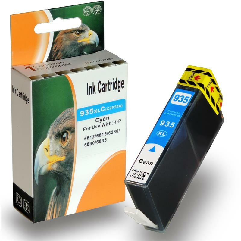 Kompatibel HP C2P24AE, 935XL C Cyan Blau Druckerpatrone f&uuml;r 825 Seiten von D&C