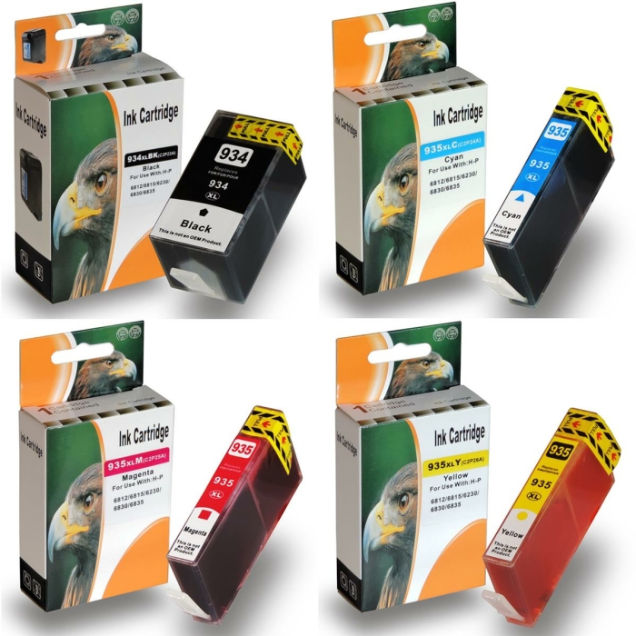 Kompatibel 4er Set HP 934XL, 935XL, X4E14AE...